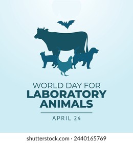 vector graphic of World Day for Laboratory Animals ideal for World Day for Laboratory Animals celebration.