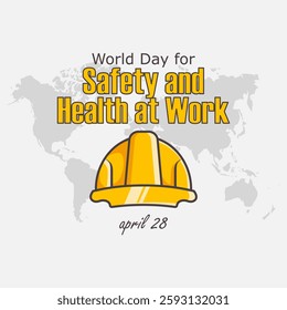 vector graphic of World Day for Safety and Health at Work ideal for World Day for Safety and Health at Work celebration