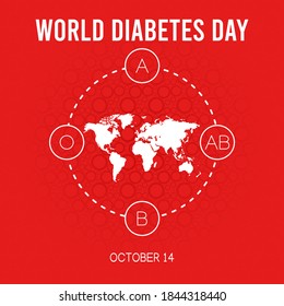 vector graphic of world diabetes day good for world diabetes day celebration. flat design. flyer design.flat illustration. - Powered by Shutterstock - Get 15% off with code: PIKWIZARD15