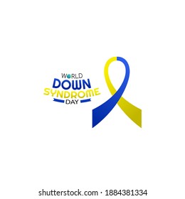 vector graphic of world down syndrome day good for world down syndrome day celebration. flat design. flyer design.flat illustration.