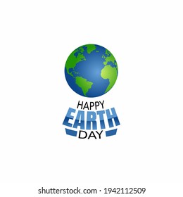 vector graphic of world earth day good for world earth day celebration. flat design. flyer design.flat illustration.