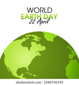 vector graphic of world earth day ideal for world earth day celebration.