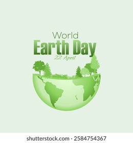 vector graphic of World Earth Day ideal for National World Earth Day celebration.