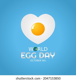 vector graphic of world egg day good for world egg day celebration. flat design. flyer design.flat illustration.