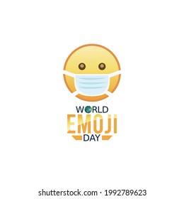 vector graphic of world emoji day good for world emoji day celebration. flat design. flyer design.flat illustration.