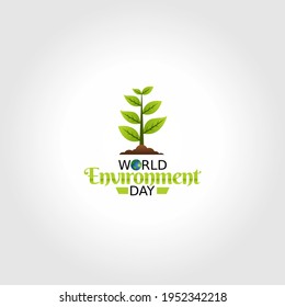 vector graphic of world environment day good for world environment day celebration. flat design. flyer design.flat illustration.