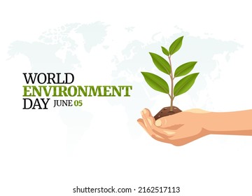 vector graphic of world environment day good for world environment day celebration. flat design. flyer design.flat illustration.
