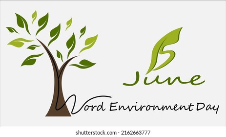 vector graphic of world environment day good for world environment day celebration. 5 June.
