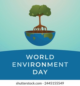 vector graphic of World Environment Day ideal for World Environment Day celebration.