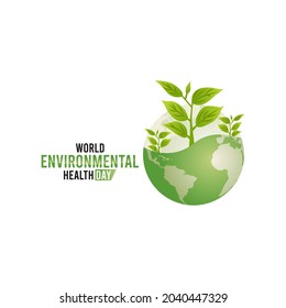 vector graphic of world environmental health day good for world environmental health day celebration. flat design. flyer design.flat illustration.