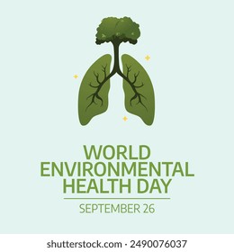 vector graphic of World Environmental Health Day ideal for World Environmental Health Day celebration.