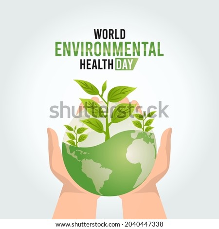 vector graphic of world environmental health day good for world environmental health day celebration. flat design. flyer design.flat illustration.