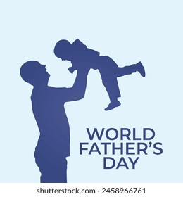 vector graphic of World Fathers Day ideal for World Fathers Day celebration.