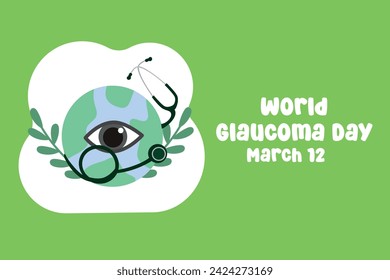 vector graphic of World Glaucoma Day ideal for World Glaucoma Day celebration.
