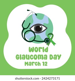 vector graphic of World Glaucoma Day ideal for World Glaucoma Day celebration.