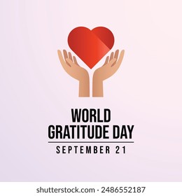 vector graphic of World Gratitude Day ideal for World Gratitude Day celebration.
