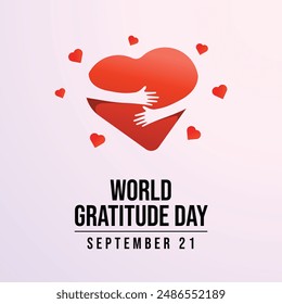 vector graphic of World Gratitude Day ideal for World Gratitude Day celebration.
