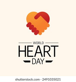 vector graphic of World Heart Day ideal for World Heart Day celebration.