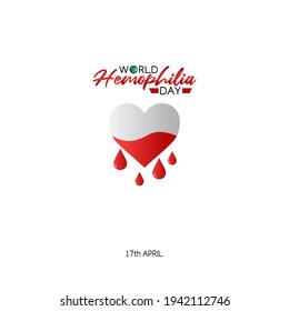vector graphic of world hemophilia day good for world hemophilia day celebration. flat design. flyer design.flat illustration.