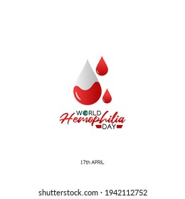 vector graphic of world hemophilia day good for world hemophilia day celebration. flat design. flyer design.flat illustration.