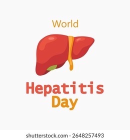 gráfico vetorial do Dia Mundial da Hepatite ideal para a celebração do Dia Mundial da Hepatite