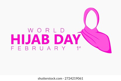 Vector graphic of World Hijab Day ideal for World Hijab Day celebration.
