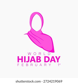 Vektorgrafik des Welt-Hijab-Tages, ideal für die Feier des Welt-Hijab-Tages.
