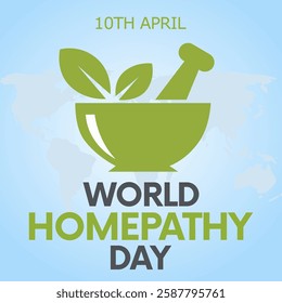 vector graphic of World Homeopathy Day ideal for World Homeopathy Day celebration.
