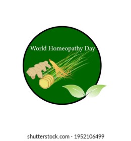 Vector graphic of world homoeopathy day. Good vector for world homoeopathy day celebration. Healthcare flat design.
