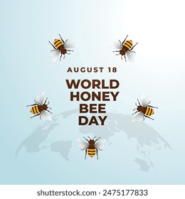 vector graphic of World Honey Bee Day ideal for World Honey Bee Day celebration.