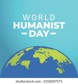 vector graphic of World Humanist Day good for World Humanist Day celebration. flat design. flyer design.flat illustration.