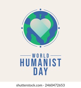 vector graphic of World Humanist Day ideal for World Humanist Day celebration.