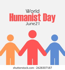 vector graphic of World Humanist Day ideal for World Humanist Day celebration