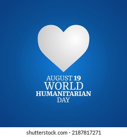 gráfico vectorial del día humanitario mundial bueno para la celebración del día humanitario mundial. diseño plano. diseño de volante.ilustración plana.
