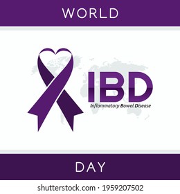 vector graphic of world IBD day good for world IBD day celebration. flat design. flyer design.flat illustration.