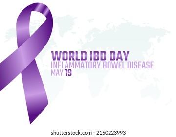 gráfico vectorial de los buenos días de la ibd mundial para la celebración del día de la ibd mundial. diseño plano. diseño de volante.ilustración plana.