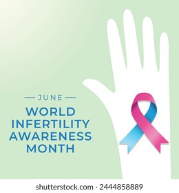 Gráfico de Vector del Mes Mundial de la Conciencia de la Infertilidad ideal para la celebración del Mes Mundial de la Conciencia de la Infertilidad.