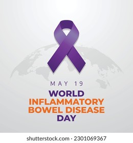 vector graphic of World Inflammatory Bowel Disease (IBD) Day good for World Inflammatory Bowel Disease (IBD) Day celebration. flat design. flyer design.flat illustration.