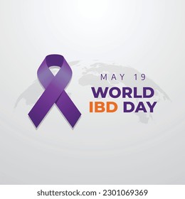 vector graphic of World Inflammatory Bowel Disease (IBD) Day good for World Inflammatory Bowel Disease (IBD) Day celebration. flat design. flyer design.flat illustration.