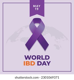 vector graphic of World Inflammatory Bowel Disease (IBD) Day good for World Inflammatory Bowel Disease (IBD) Day celebration. flat design. flyer design.flat illustration.