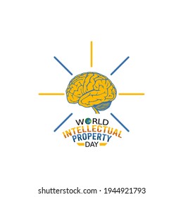 vector graphic of world intellectual property day good for world intellectual property day celebration. flat design. flyer design.flat illustration.