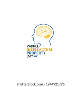vector graphic of world intellectual property day good for world intellectual property day celebration. flat design. flyer design.flat illustration.