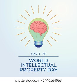 vector graphic of World Intellectual Property Day ideal for World Intellectual Property Day celebration.