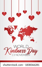 vector graphic of world kindness day good for world kindness day celebration. flat design. flyer design.flat illustration.