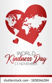 vector graphic of world kindness day good for world kindness day celebration. flat design. flyer design.flat illustration.