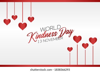 vector graphic of world kindness day good for world kindness day celebration. flat design. flyer design.flat illustration.