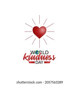 vector graphic of world kindness day good for world kindness day celebration. flat design. flyer design.flat illustration.