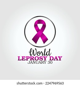 vector graphic of world leprosy day good for world leprosy day celebration. flat design. flyer design.flat illustration.