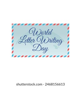 vector graphic of World Letter Writing Day ideal for World Letter Writing Day celebration.