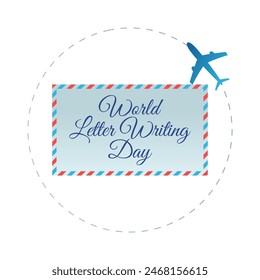 vector graphic of World Letter Writing Day ideal for World Letter Writing Day celebration.